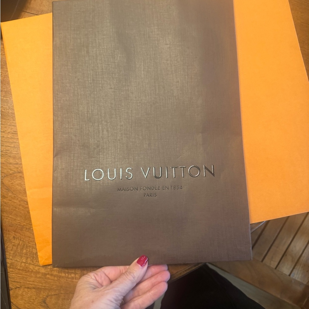 2 Louis Vuitton gift bags one w/ ribbon handles